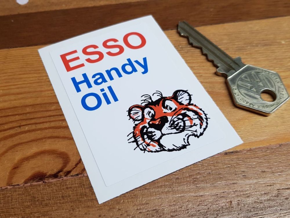Esso Handy Oil Tiger Sticker 3"