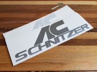 AC Schnitzer Plain Text Style Cut Vinyl Stickers 10" Pair