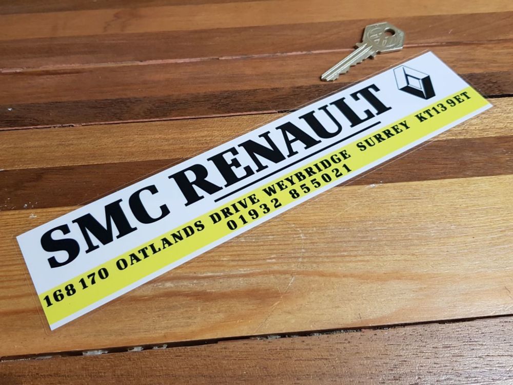 Renault Dealer Sticker - SMC Weybridge - 10"