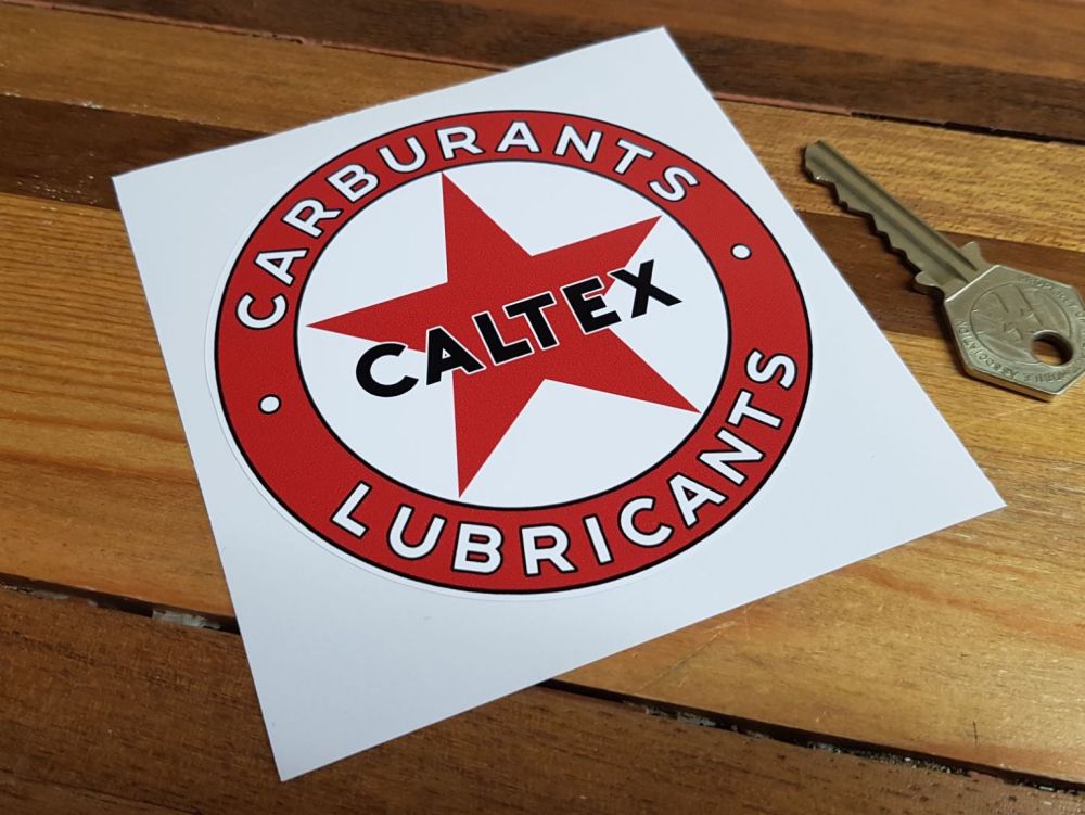 Caltex Carburants Lubricants Sticker 4"