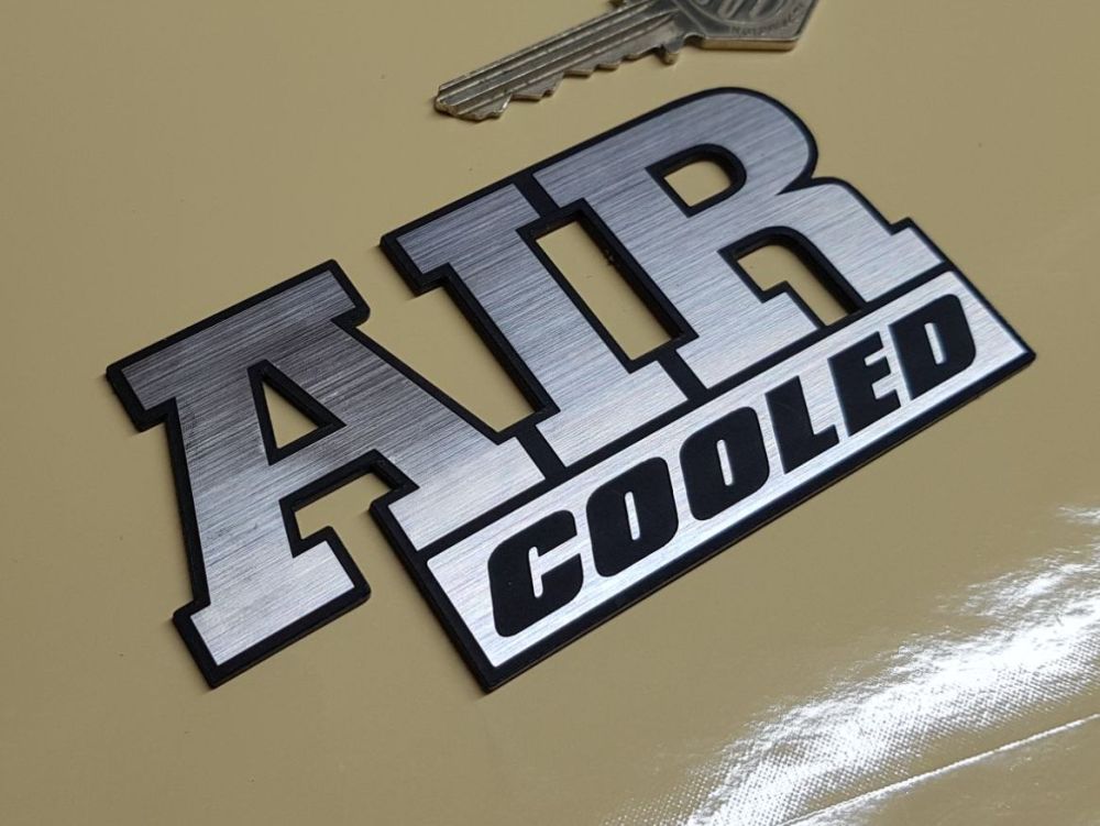 Air Cooled Laser Cut Self Adhesive Car Badge 4.25
