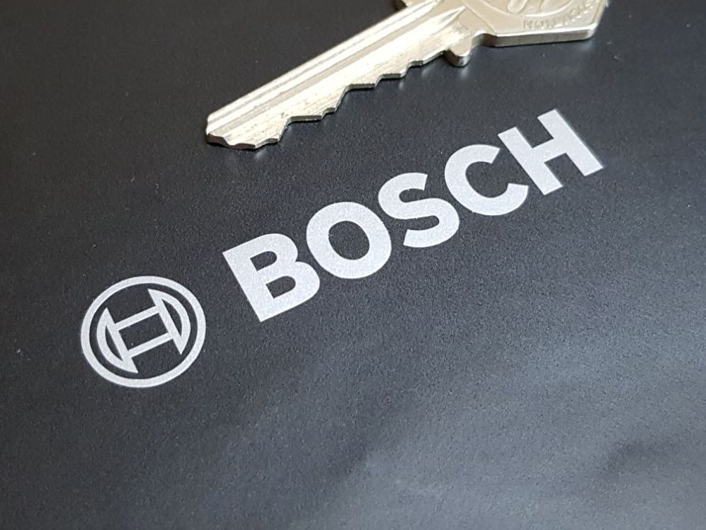 Bosch Magneto Logo & Text Cut Vinyl Stickers 2.5