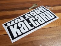 Kal-Gard Black & White Oblong Stickers - 6.25" or 8" Pair