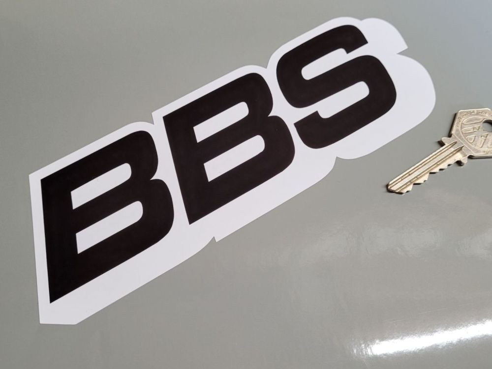 BBS Wheels Black & White Reverse Style Stickers 8