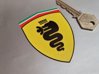 Alfa Romeo Ferrari Style Shield Stickers -  Left Facing or Handed - 3" or 4" Pair