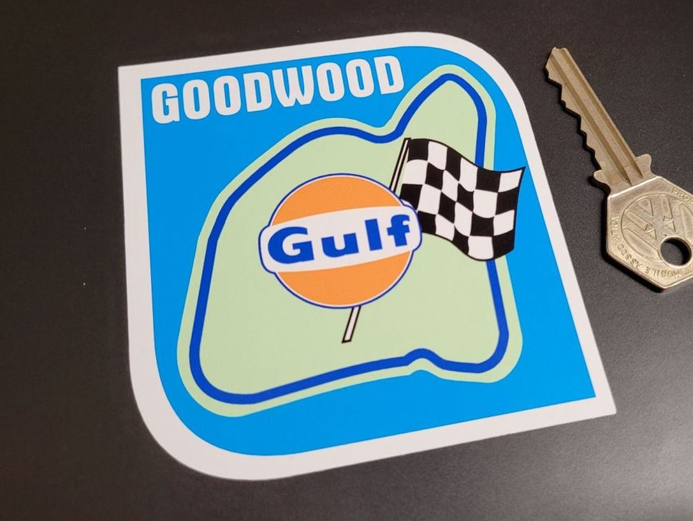 Goodwood Circuit Gulf Sticker 3.5"