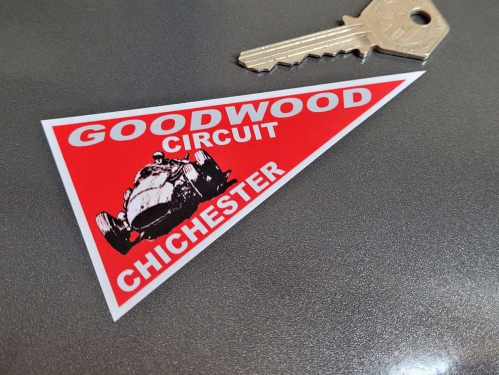 Goodwood Circuit Chichester Pennant Sticker. 4