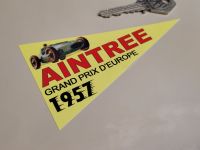 Aintree Grand Prix D'Europe 1957 Pennant Sticker 4