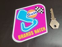 Brands Hatch Circuit Gulf Sticker 4"