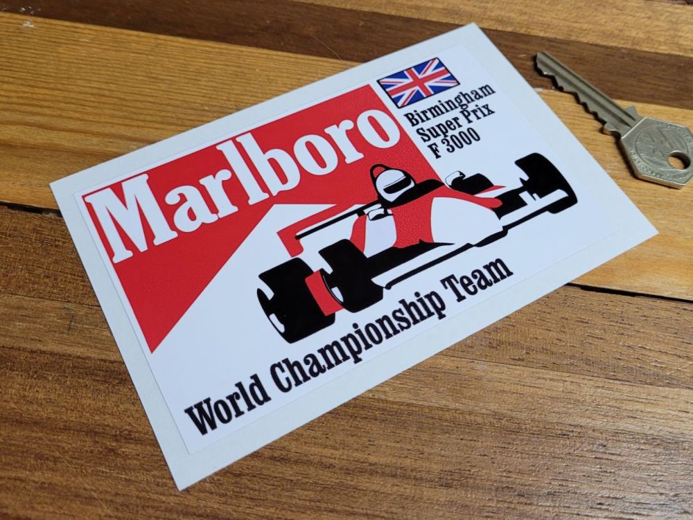 Marlboro Birmingham Super Prix F3000 Sticker 5"