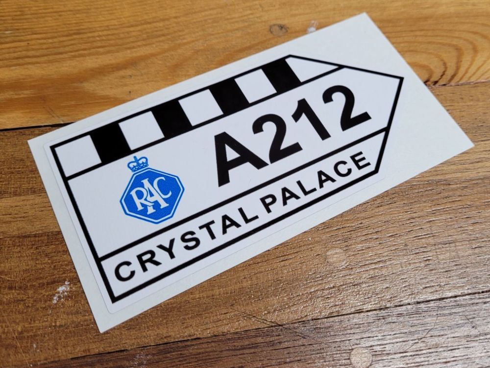 Crystal Palace Circuit & RAC A212 Sticker - 6" or 12"