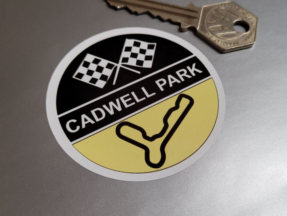 Cadwell Park Circular Sticker. 2.5