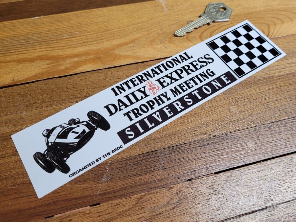 Silverstone International Daily Express Trophy Meeting Sticker 8.5"