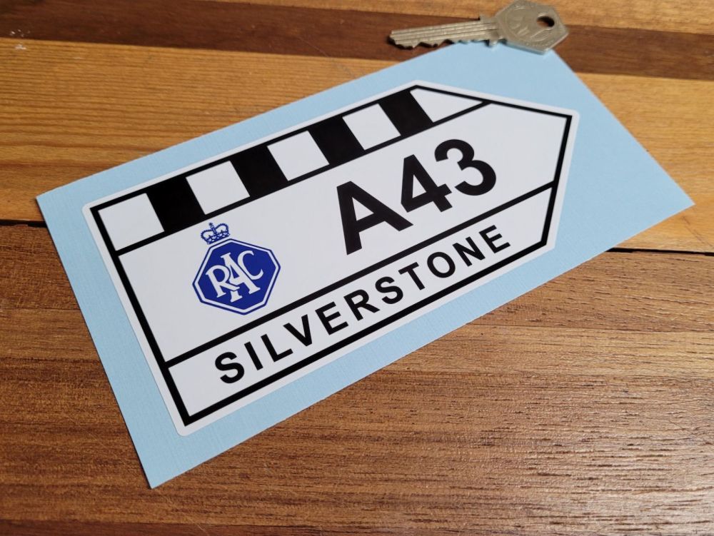 Silverstone RAC A43 Sticker - 6" or 12"