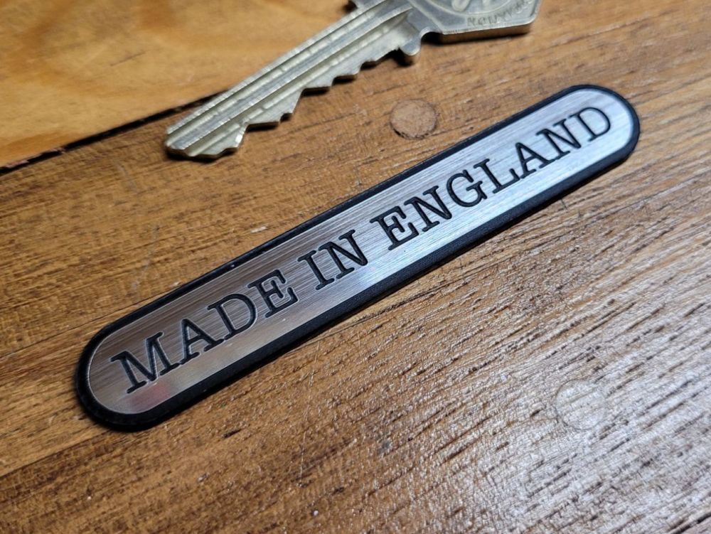 Made in England Ovoid Style Laser Cut Self Adhesive Bike Badge. 1.75