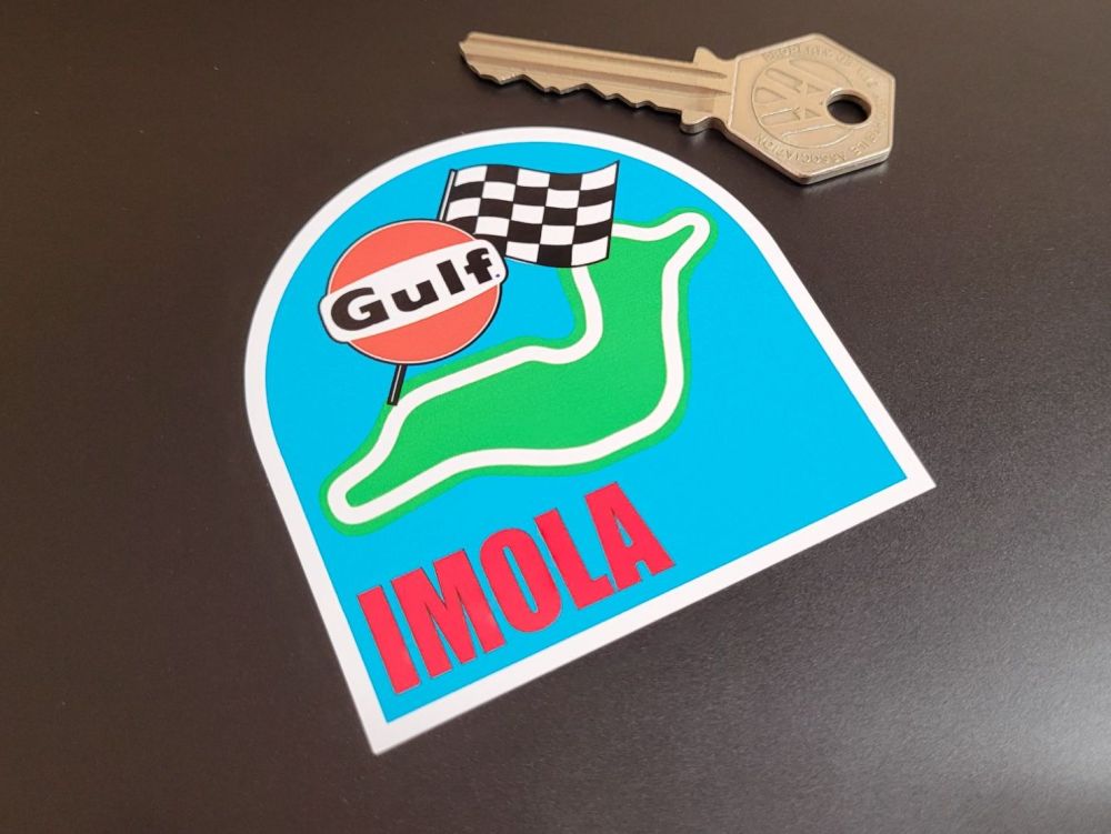 Imola Race Circuit Gulf Sticker. 3