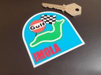 Imola Race Circuit Gulf Sticker 3"