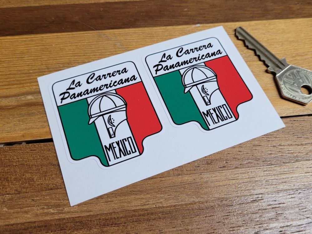 La Carrera Panamericana Mexico Small Stickers. 2