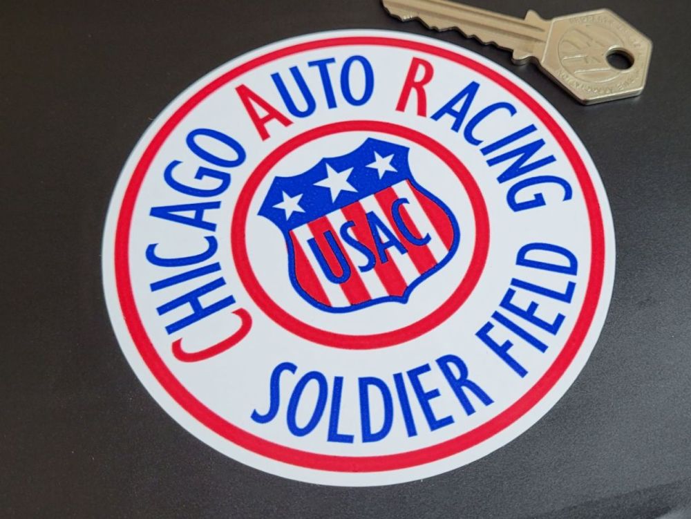 Chicago Auto Racing Soldier Field Sticker - 4" or 6"