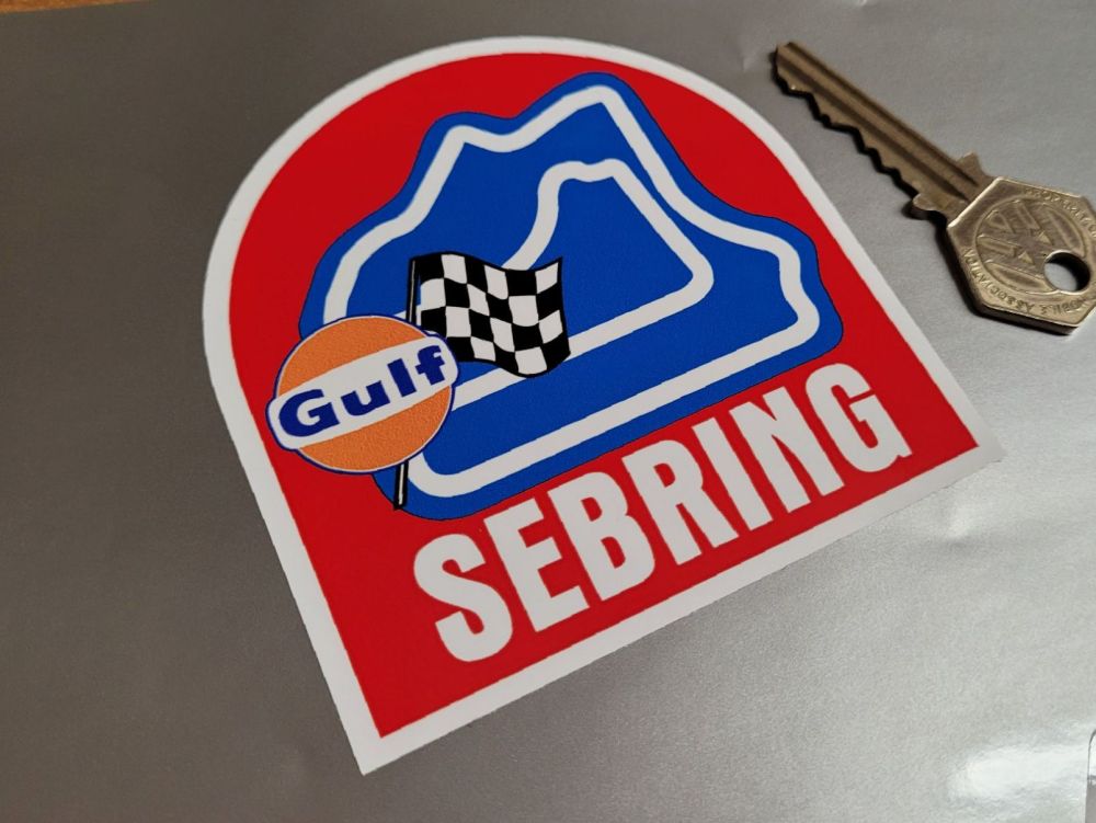 Sebring & Gulf Race Circuit Sticker. 3.5