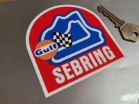 Sebring & Gulf Race Circuit Sticker 3.5"