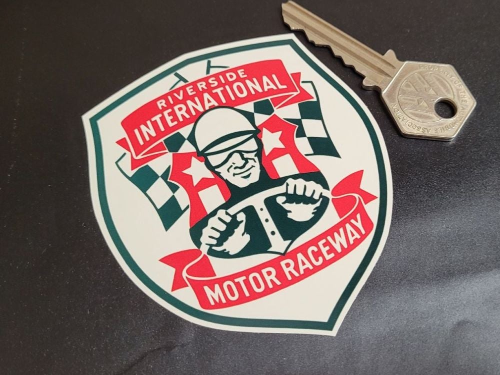 Riverside International Motor Raceway Shield Sticker 3.5"