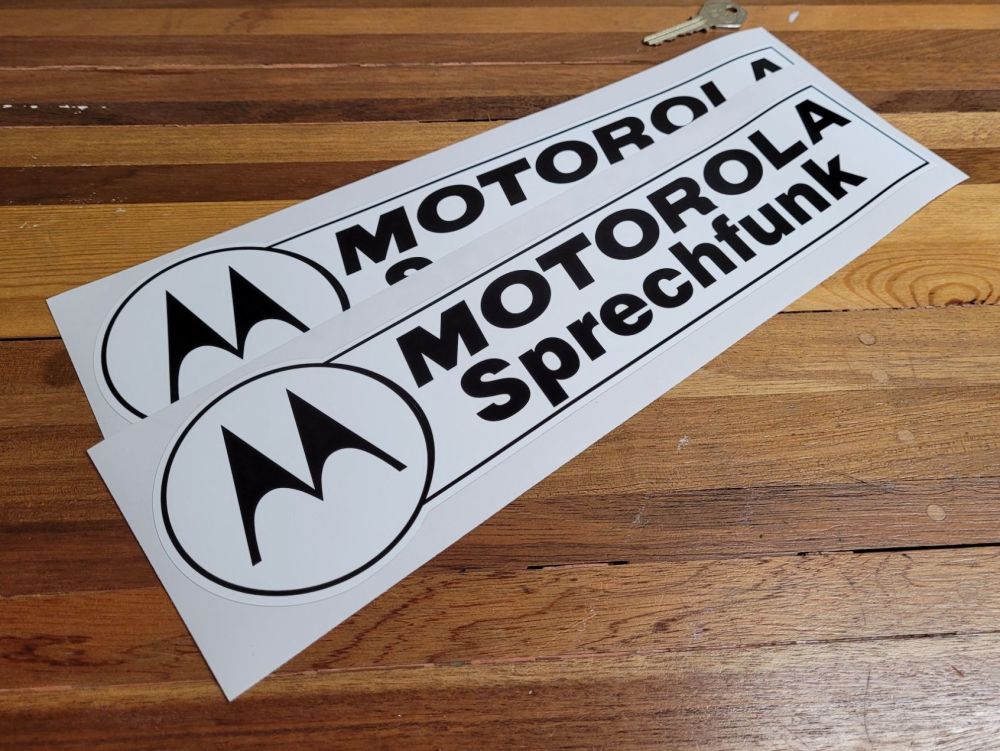 Motorola Sprechfunk Sponsorship Stickers - 14" Pair