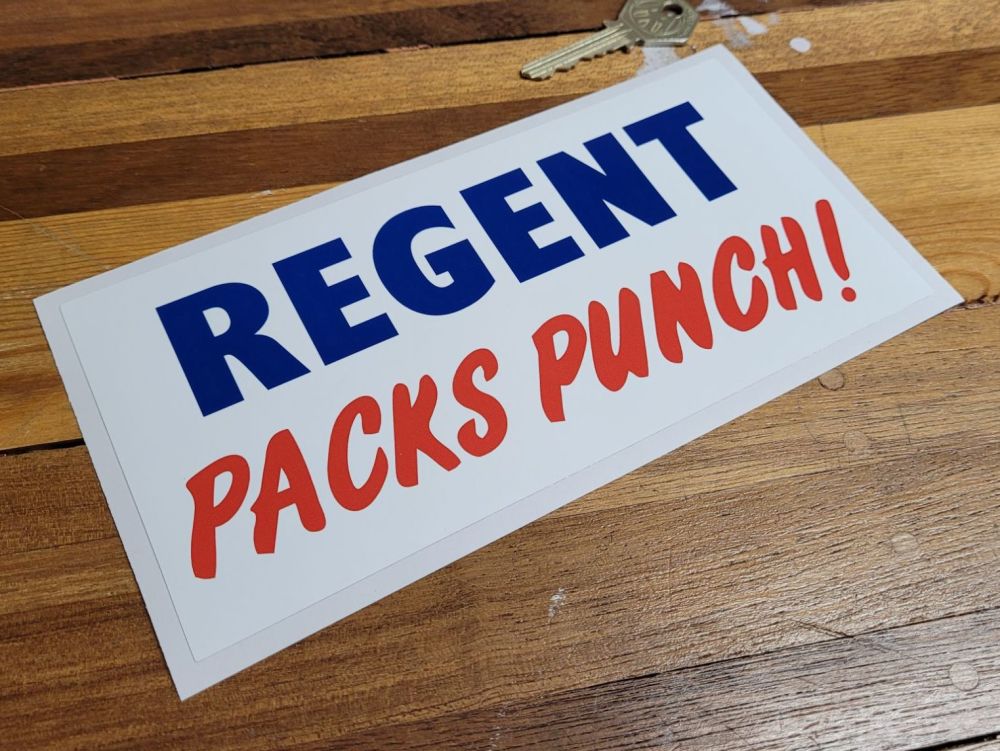 Regent Packs Punch! Oblong Sticker 8"