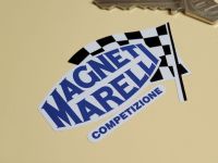 Magneti Marelli Competizione Chequered Flag & Ovoid Stickers - 2.5", 4.25", or 6" Pair