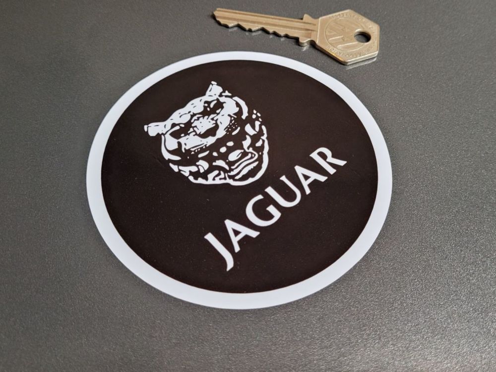Jaguar Growler Old Style Static Cling Sticker - 3.75"