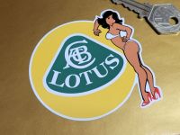 Lotus Logo & Sexy Lady Sticker - 3