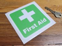 First Aid Sticker 4"