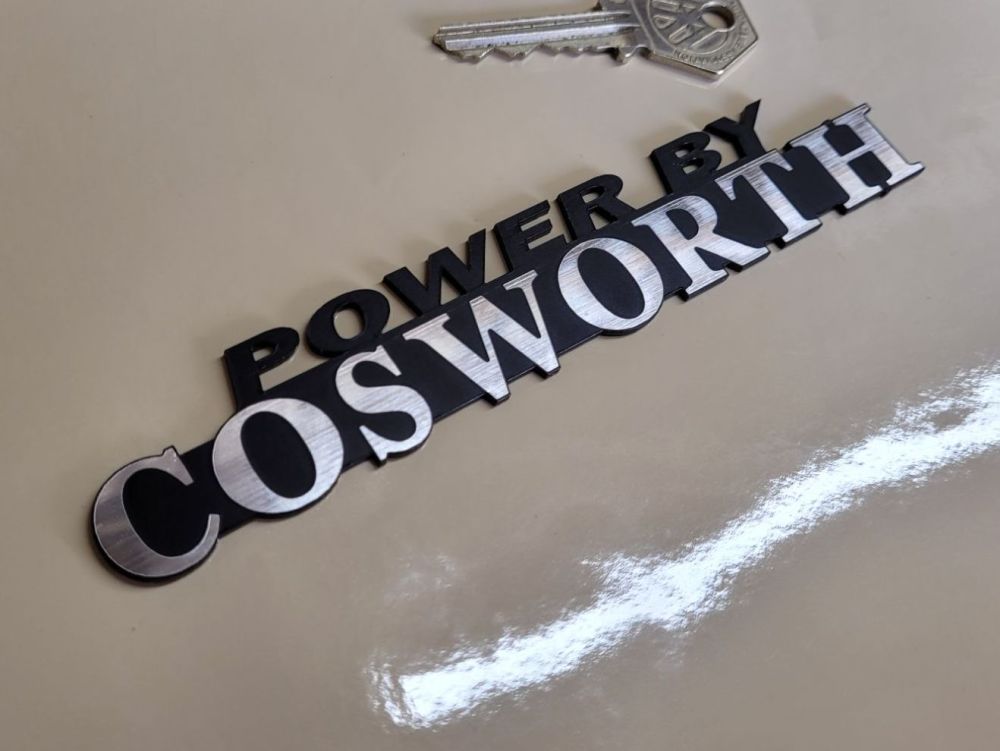 Cosworth Power By Style Self Adhesive Car Badge - 3.5" or 6.25"