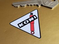 Koni Shock Absorber Triangular Stickers - Black Edge - Set of 4 - 40mm