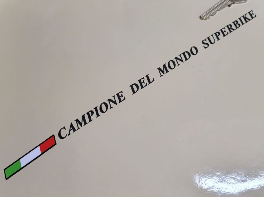Ducati Campione Del Mondo Superbike Stickers - Various Colours - 11" Pair