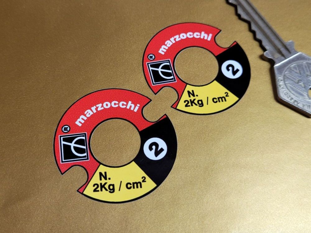 Marzocchi Shock Absorber Pressure Stickers - 1.5