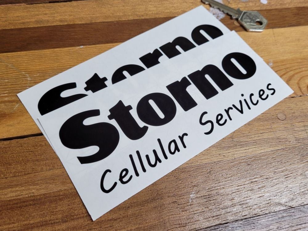 Storno Cellular Services Cut Vinyl Stickers - 6" Pair