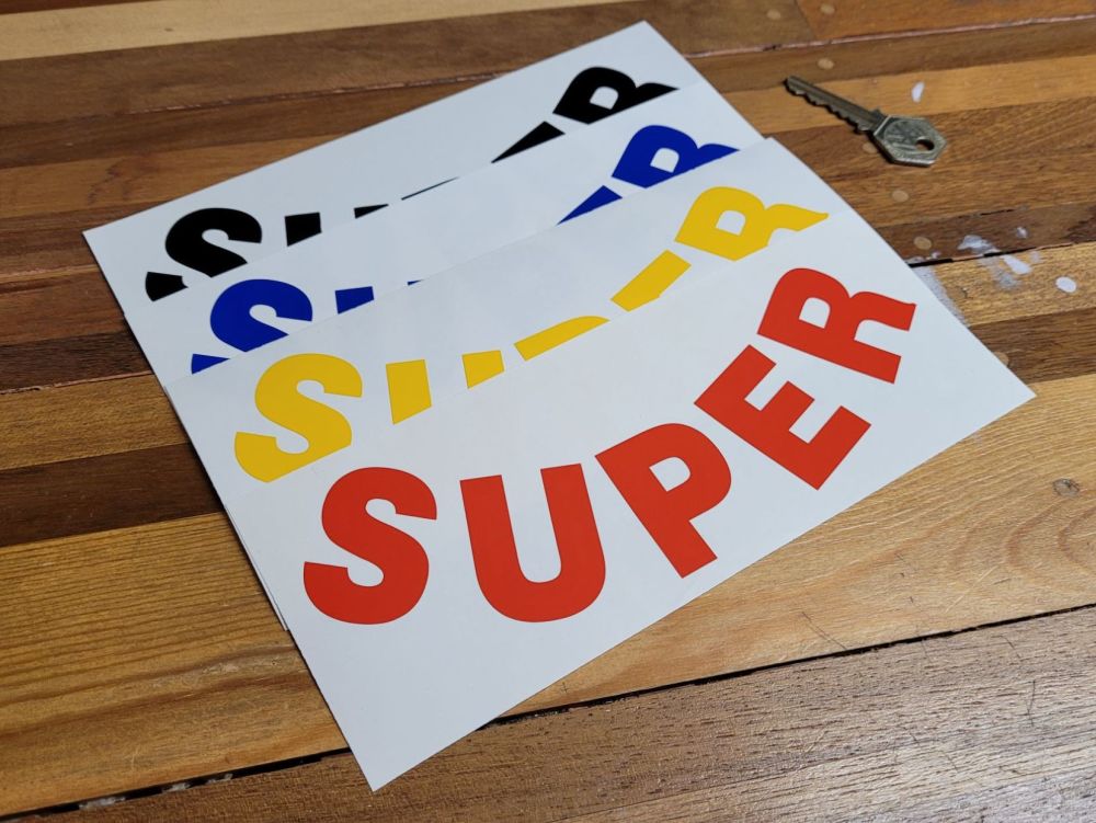 Super Curved Cut Text Petrol Pump Sticker - 8"