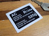 Porsche & VW Air Conditioning Sticker - 1K0 010 328 J - 2
