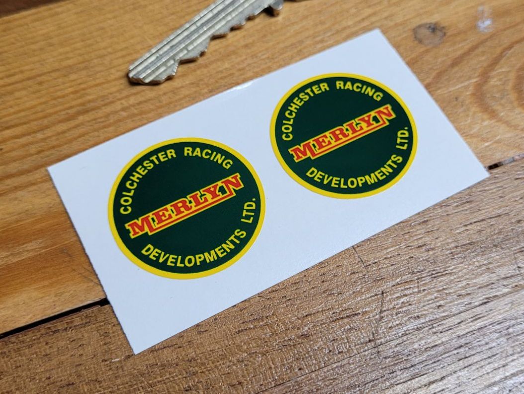 Merlyn Colchester Racing Developments Ltd. Stickers - 30mm Pair