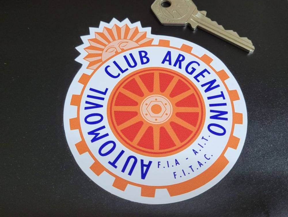 Automovil Club Argentino AAC Argentinian Argentine Sticker - 4.25
