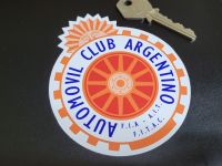 Automovil Club Argentino ACA Argentinian Argentine Sticker - 4.25