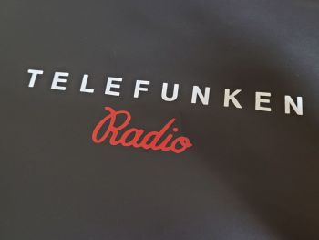 Telefunken Radio Cut Vinyl Sticker - 19.75"
