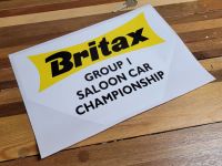 Britax Group 1 Saloon Car Championship Sticker - 9.5" or 11.75"