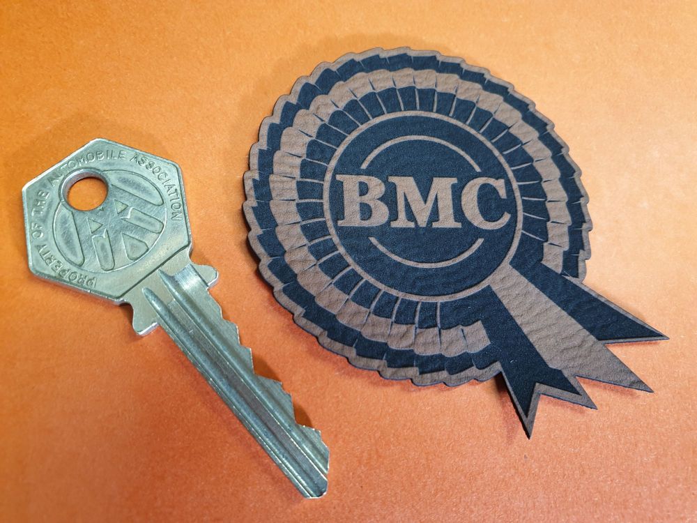 BMC Rosette Faux Leather Sew on patch.