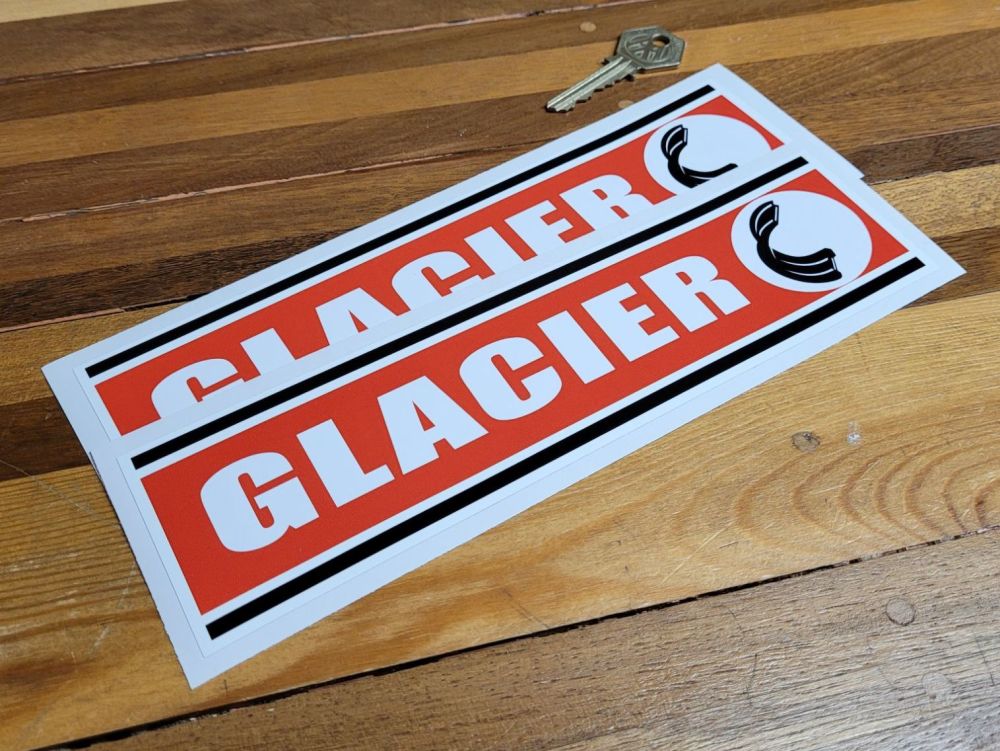 Glacier Oblong Stickers - 9" Pair