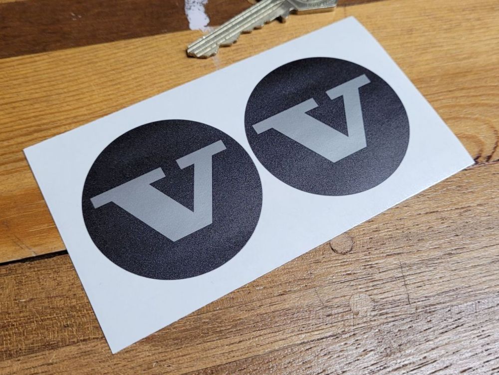 Volvo V Style Wheel Centre Stickers - 50mm Pair
