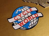 Cycle World Globe Sticker - 2.5