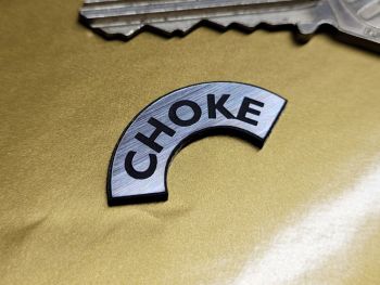 Classic Car Arched Choke Identifier 3M Self Adhesive Composite Badge
