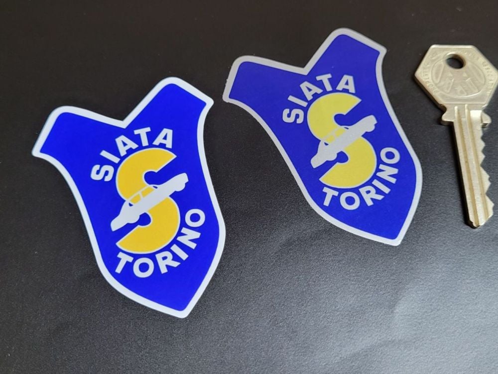 Siata Torino Stickers - 1", 3", or 4" Pair